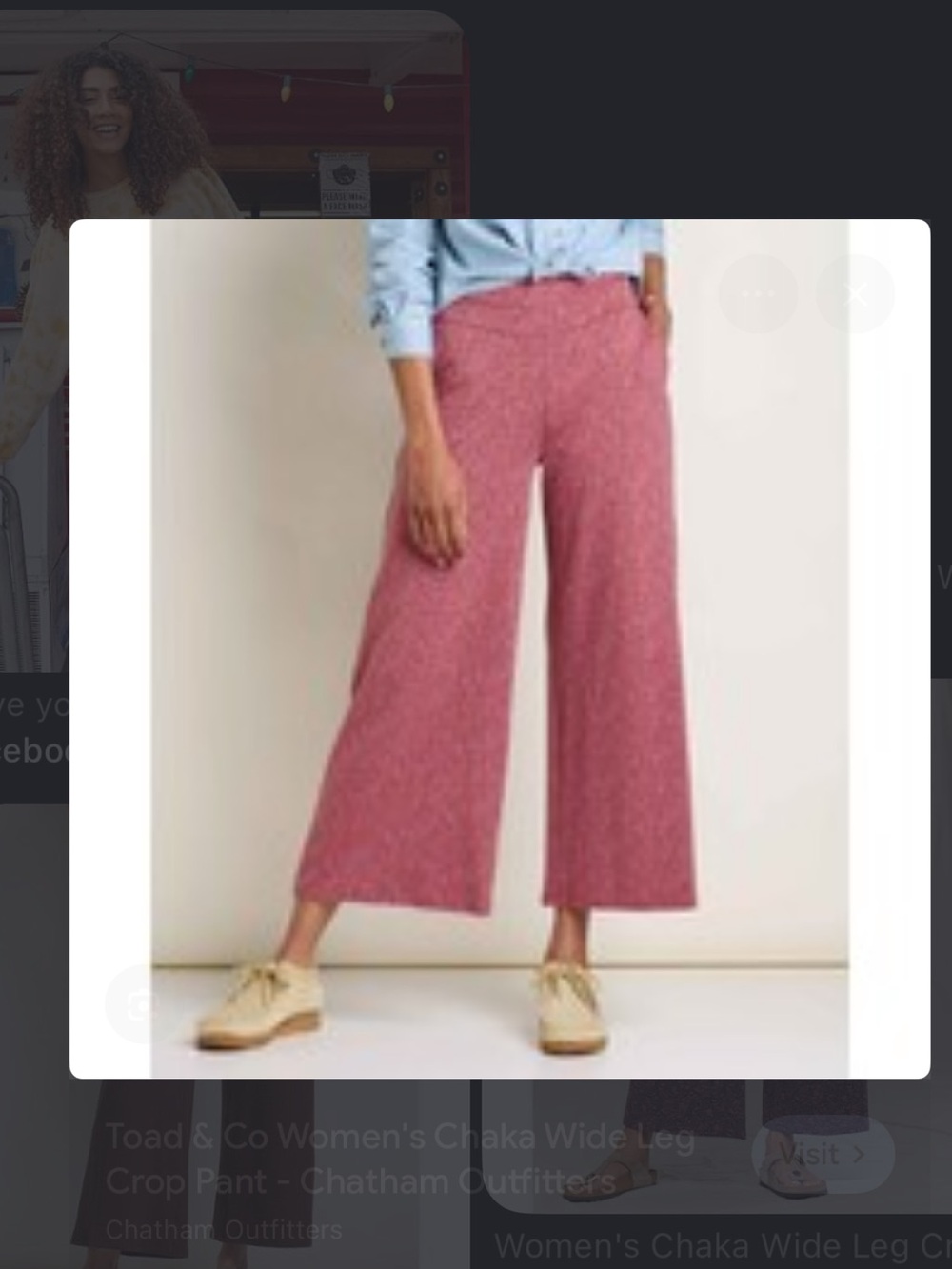 Toad & Co Chaka Wide Leg Crop Pant